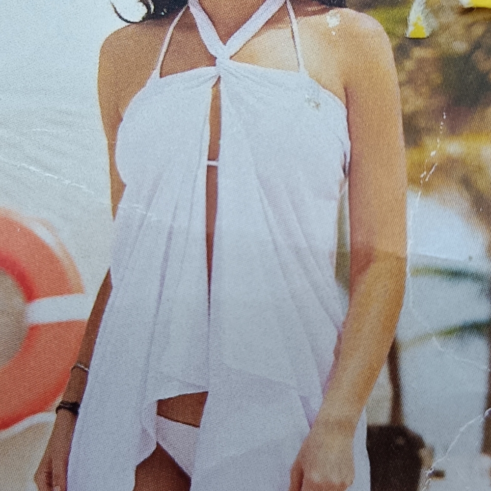 Where it your way white cotton bathing suit cover up